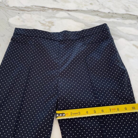 AKRIS PUNTO FRANCA BLACK & CREAM POLKA DOT COTTON TROUSERS IT 44 / US 8 NWTS! - Picture 12 of 16